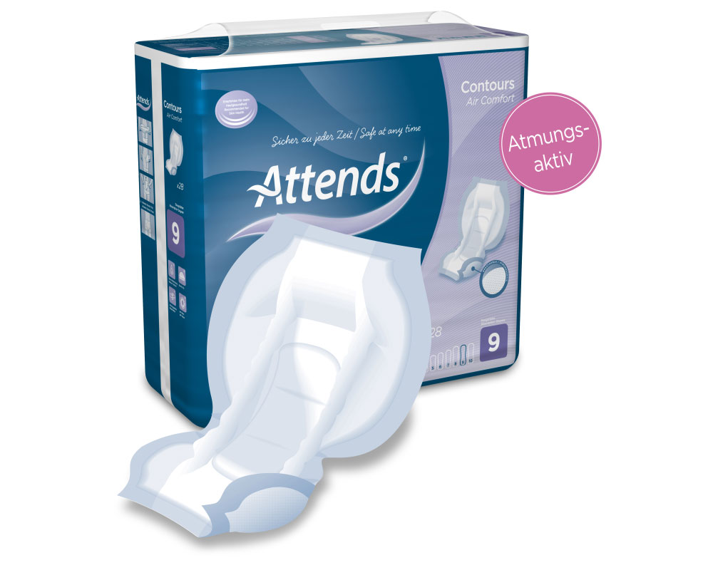 Attends Contours Air Comfort 6 Vorlagen 140 Stück (1 Karton) 4x35 Stück