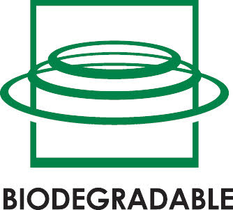 Biodegradable logo